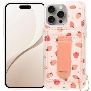 eAj 13 Pro 케이스 에스테틱 마그네틱 지갑 휴대폰 케이스 카드 홀더용 월리 케이스, 최대 2장의 카드 보관 가능 - 귀엽고 트렌디한 여성용 휴대폰 커버, 킥스탠드 및 핑거 스트랩 포함 13 Pro에 맞습니다