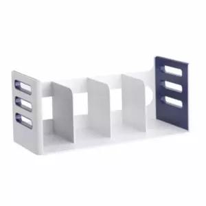 데코 청색 책상소품 책꽂이 책상책꽂이 책장수납함 책수납함 4단