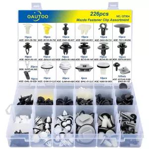 마쓰다 바디 내부 및 외부 리테이너 패스너 클립 모음용 OAUTOO 226pcs