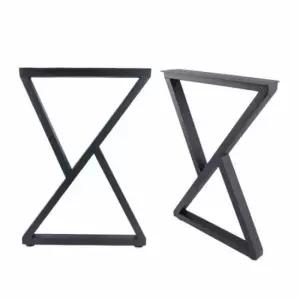 탁자다리 테이블다리 2개1조 가구다리발 높이조절다리 철제다리 책상다리 500X700