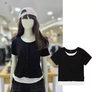 소이 세이브존07 4부레이어드골지가디건티 셔츠 26M1457
