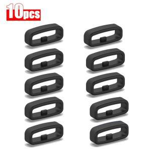 10pcs/1 개/몫 실리콘 시계 밴드 루프 교체 18MM 20MM 고무 링 버클 키퍼 액세서리