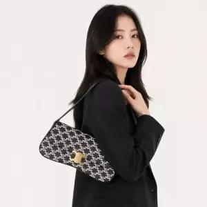 셀린느 여성 트리옹프 캔버스 미디움 롤라백 블랙) 115532FQO 38NO