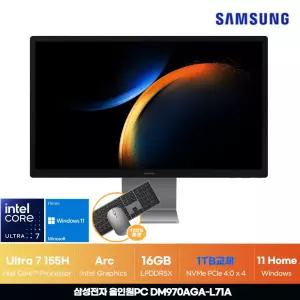 삼성전자 올인원 프로 27인치 DM970AGA-L71A 일체형 사무용 가정용 인강용 데스크탑 PC 1TB ON