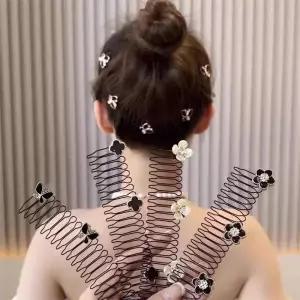 [아트박스]/오엠티 플라워 머리핀 클립 집게 뒷머리 헤어핀