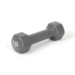 [룽스_65]PVC 육각 홈트레이닝 컬러아령 그레이 1.5kg