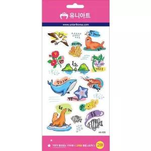 [룽스_65]교육용투명스티커 우리나라 독도
