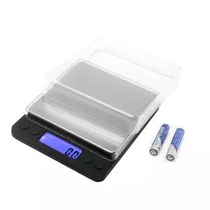 소형 디지털 식품 보석 실험실 계량 저울 블랙 미니 포켓 타입 3000g/0.1g 주방 등에 적합하며 필링 기능이