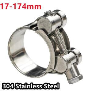 1pc T 볼트 호스 클램프 배기 파이프 클립 304 스테인레스 스틸 17-67mm 씰링 용접 해양 수리 도구 하드웨