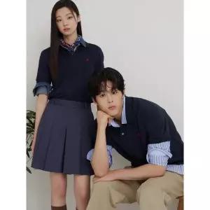 빈폴 Essential 피케 칼라넥 반소매 티셔츠 네이비 BC6242E71R 1312294