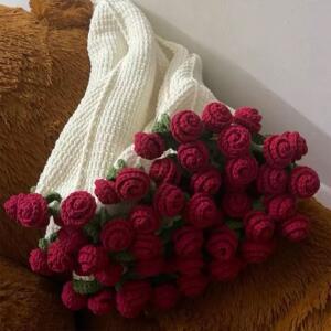 꽃다발 담요 DIY 재료 패키지   니트 창의적인 선물