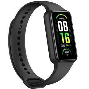 남성용 Amazfit Band 7 액티비티 피트니스 트래커, 18일 배터리 수명, 알렉사 내장, 1.47 u201DAMOLED 디스플레이, 24시간 심박수 및 SPO u2082 모니터링, 120 스포츠 모드, 5 ATM 방수, 블랙