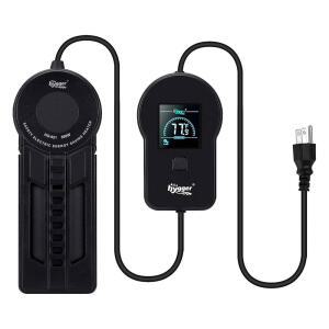 하이거 패스트 히팅 500W 수족관 히터, 담수 시칠드 거북이 수조 연못용 디지털 LED 디스플레이 컨트롤러가 장착된 금속 조절식 60-120갤런 어항 히터