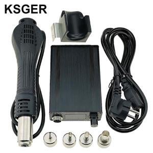 KSGER 뜨거운 공기 총 SMD 재 작업 스테이션 GX16-8 솔더 건조기 핸들 전자 OLED T12 노즐 스탠드 DIY 도구