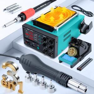 YIHUA 853AAA-I 3IN1 1180W 납땜 스테이션 휴대폰 스크린 분리 가열 플랫폼 110W 납땜 인두 열풍 리워크 스