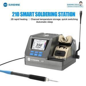 SUNSHINE 3-in-1 210 스마트 납땜 스테이션 2S 급속 가열은 다양한 장비 수리를 위한 T115/T210/T245 핸들