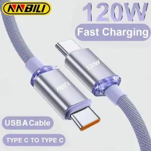 [호환] NNBILI 신형 120W 타입 C to PD 고속 케이블  15 16 17 시리즈 충전 USB A 데이터 오포 용