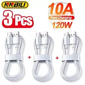 [호환] NNBILI 1-3PCS 10A 100W 타입 C 초고속 충전 케이블 데이터 코드 화웨이용 빠른 충전, , 용 아님