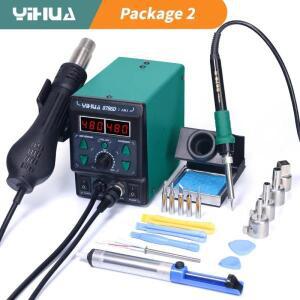 YIHUA 8786D 납땜 인두 뜨거운 공기 납땜 스테이션 DIY 디지털 재 작업 스테이션 전화 수리 BGA SMD 납땜
