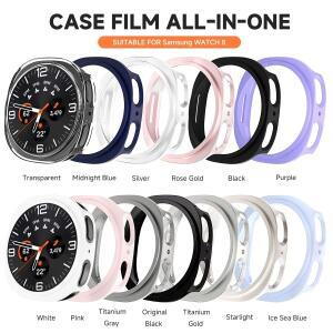갤럭시 시계 8 용 유리 + 케이스 watch8 커버 40mm 긁힘 방지 풀 커버리지 화면 보호기