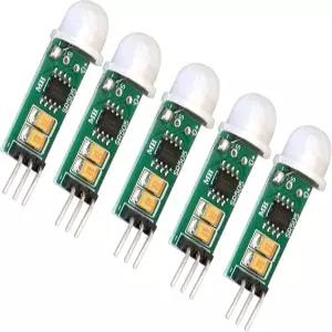 HC-SR505 PIR 모션 센서 5팩 미니 적외선 인체 감지 모듈 아두이노 라즈베리 파이 MCU 고정밀 스위치와