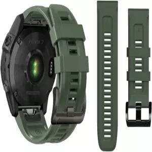 가민 페닉스 5/페닉스 6/페닉스 7/페닉스 8 47mm/페닉스 E 시계 밴드 스마트 워치용 퀵 핏 소프트 실리콘