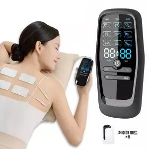 저주파 마사지기 전신 EMS 마사지 듀얼 채널 30단계 강도 9가지 모드 전신 가정용 미니 휴대용 충전식 마사지기 안마기 듀얼 자극기