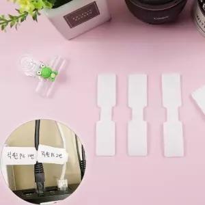 찍찍이 타입 케이블 전선 타이 묶기 메모 백색 1P 메모용타이 전선타이 (WC7C4AB)