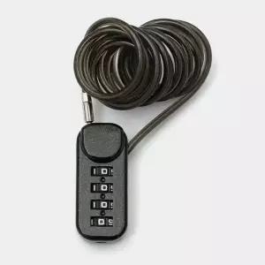 [하프클럽/]자전거 블랙 케이블 다이얼 와이어락 자물쇠 110cm