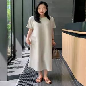 MADE 런던모던 커버핏 반팔 원피스 (2 color) '링클프리'