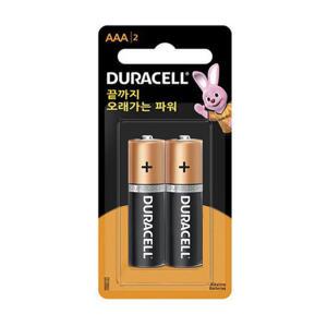 듀라셀 알카라인 건전지 AAA 2개입