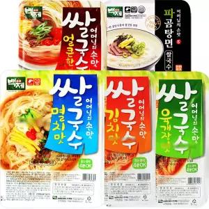 백제 쌀국수 멸치6+김치6+육개장6+얼큰6+파곰탕6