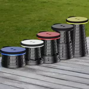 다용도 휴대용 폴딩 자바라 높이조절 접이식 아코디언 코끼리 의자 캠핑 낚시 등산 백패킹