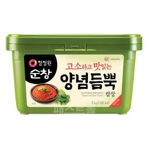 청정원 순창 양념듬뿍 쌈장(사각) 3kg