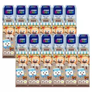 2080키즈 3스텝 소다버블 치약 브레드이발소, 80g, 12개