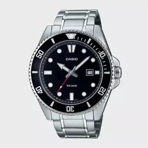 [카시오]CASIO 카시오 MDV-107D-1A1 흑새치 블랙 다이버 메탈 남성시계