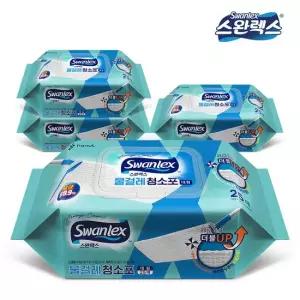 스완렉스 초고평량 150gsm 물걸레 청소포 대형 캡형) 25매 x 4팩