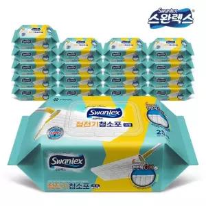 스완렉스 고평량 60gsm 정전기 청소포 대형 캡형) 25매 x 18팩