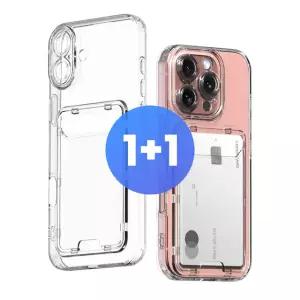 (2개) 카드 닿지 않는 투명 케이스 카메라 풀커버 갤럭시 S26 S25 엣지 S24 S23 FE S22 노트20 울트라 A37 A17 A16 A36 A15 A24 퀀텀6/5/4 와이드8 아이폰 17 에어 16e 16 15 14 프로맥스 카드수납 폰케이스