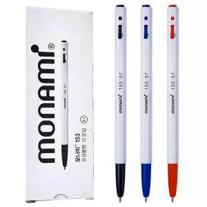 모나미 153 볼펜 0.7mm 1타 12자루 유성펜 필기 용품