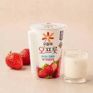 [빙그레] 요플레 오프룻 딸기&알로에 180ml