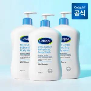 세타필 젠틀 바디워시 리프레싱 (산뜻한향) 1L 3개