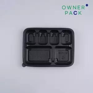 [SK] 도시락용기 6칸 (흑색/DW-002) 200개 세트