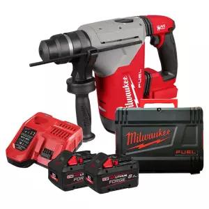 밀워키 M18 FHP-802X 충전 로터리 해머드릴 18V 8.0Ah 고출력 포지 배터리 2개 세트