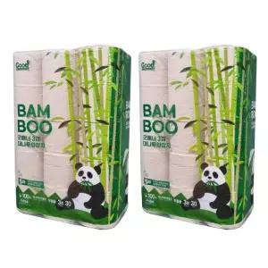 밤부화장지 3겹 천연대나무화장지 30롤 x 2개