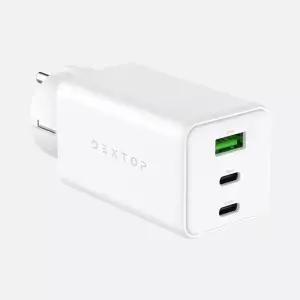덱스탑 100W GaN 초고속 3포트 멀티 충전기 접지플러그