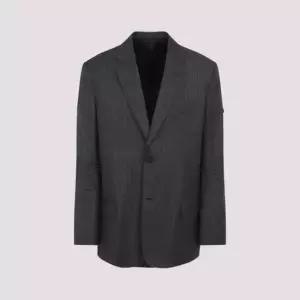 [해외배송] 25FW 발렌시아가 울 블레이저 850763 TPT05 1360 GREY RED