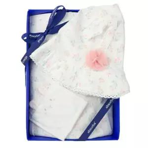 [갤러리아] (압소바출산,태교,저고리세트)꽃토끼뱀부배냇저고리+신생모자2종세트(A1A-10119SET)