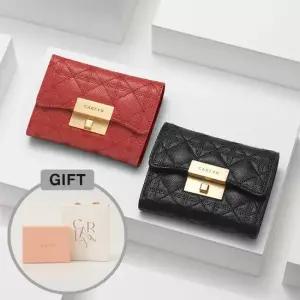 칼린 칼린 클래식 캐비어 소가죽 퀼팅 지갑 선물포장 GIFT