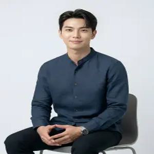 [BY파크랜드][오스틴리드]챠콜 린넨라이크 긴팔 차이나셔츠-A5XE2310010B